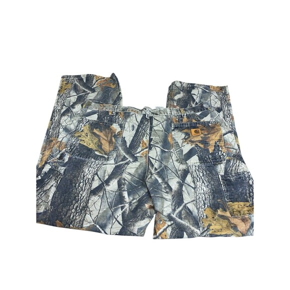 Vintage Carhartt Pants 42x32 B158 Dungaree RealTree Camo Carpenter Camouflage - Picture 3 of 4
